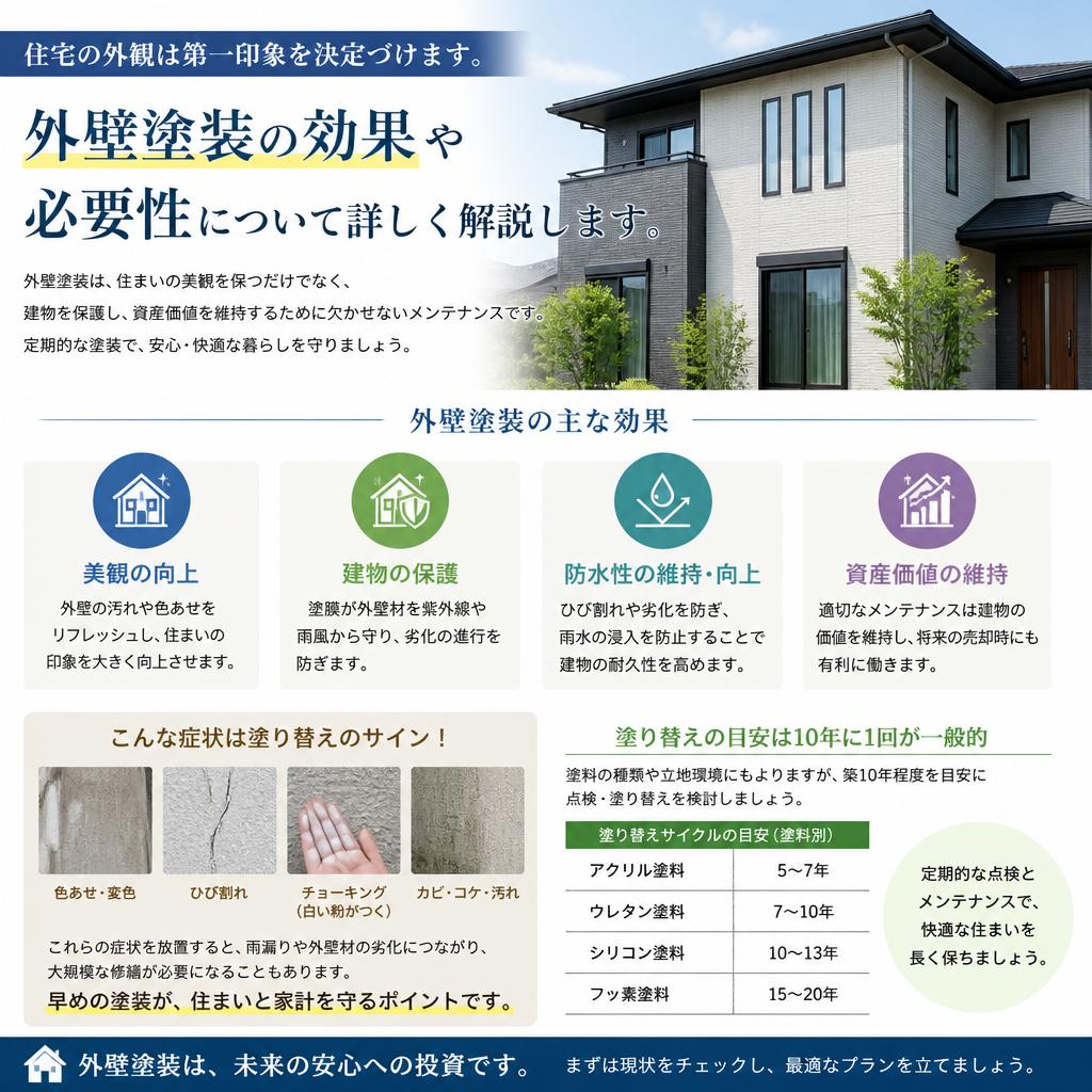 外壁塗装の重要性