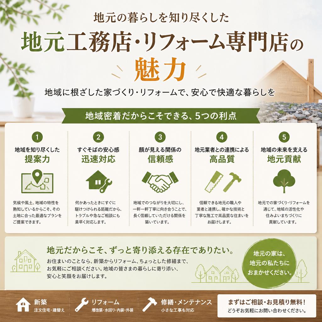 2. 地元工務店・リフォーム専門店とは？