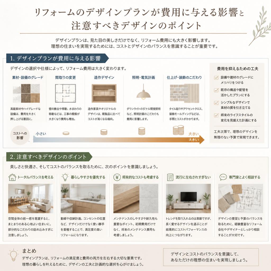 デザインプラン、それを決める際の注意点