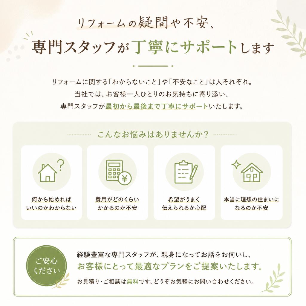 お気軽にお問い合わせを！