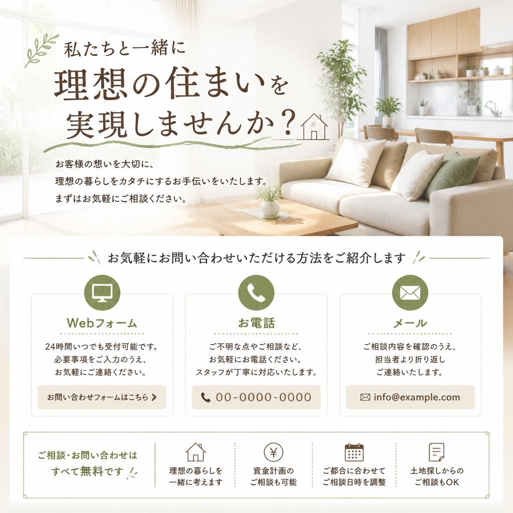 7. お問い合わせで理想の住まいへ