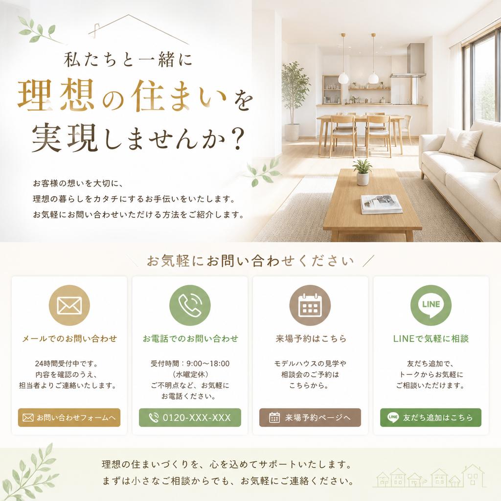 7. お問い合わせで理想の住まいへ